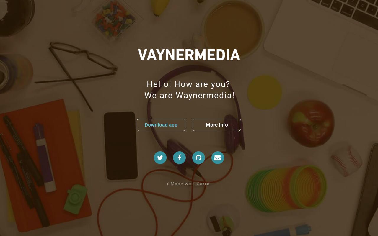 Carrd profile picture for @vayner